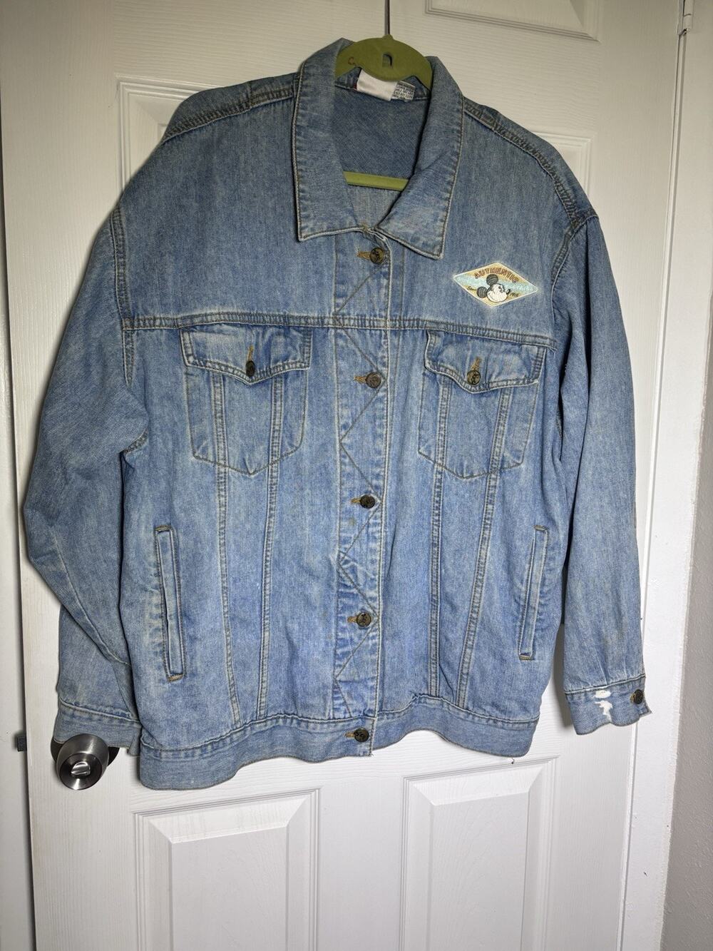 MICKEY INC Disney World Mickey Women's Jean Jacket Vintage Size L